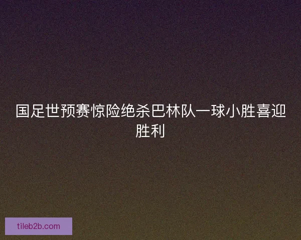 国足世预赛惊险绝杀巴林队一球小胜喜迎胜利